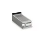 BARON - Plancha gaz - Plaque AISI 430 rainurée - Largeur 400 mm - Gamme QUEEN 900
