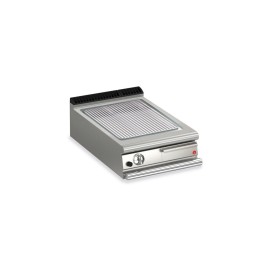 BARON - Plancha gaz - Plaque AISI 430 rainurée - Largeur 600 mm - Gamme QUEEN 900