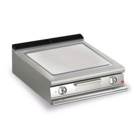 BARON - Top plancha électrique - Plaque lisse 37,3 dm² - Chrome dur - L. 600 mm - 705x490 - Gamme QUEEN 700
