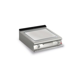 BARON - Top plancha électrique - Plaque lisse 37,3 dm² - AISI 430 - L. 800 mm - 705x490 - Gamme QUEEN 700