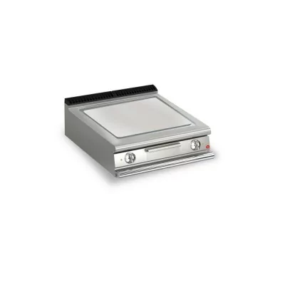 BARON - Top plancha électrique - Plaque lisse 37,3 dm² - AISI 430 - L. 800 mm - 705x490 - Gamme QUEEN 700