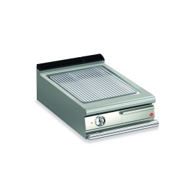 BARON - Top plancha électrique - Plaque rainurée 37,3 dm² - AISI 430 - L. 600 mm - 505x490 - Gamme QUEEN 700