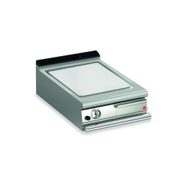 BARON - Top plancha gaz - Plaque lisse 37,3 dm² - Chrome dur - Larg. 600 mm - 505 x 490 - Gamme QUEEN 700