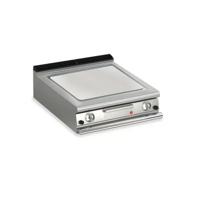BARON - Top plancha gaz - Plaque lisse 37,3 dm² - Chrome dur - Larg. 800 mm - 705 x 490 - Gamme QUEEN 700