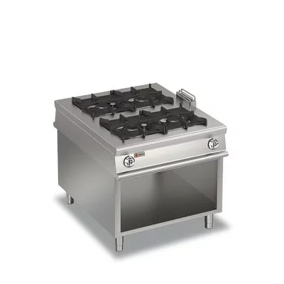 BARON - Plaque de cuisson - 4 feux vifs gaz sur baie libre - Gamme 1100