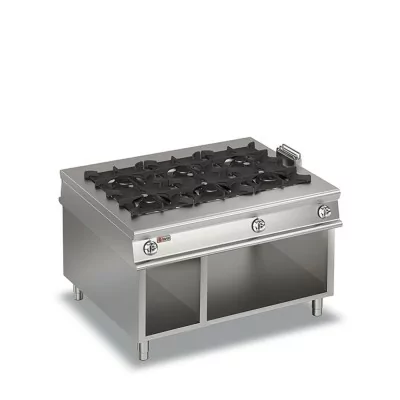 BARON - Plaque de cuisson - 6 feux vifs gaz sur baie libre - Gamme 1100