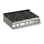 BARON - Plaque de cuisson - Top 6 feux vifs + 1/2 plaque coup de feu - Gamme QUEEN 900 - 32,4 kW