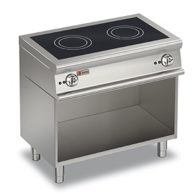 BARON - Plaque de cuisson à induction sur placard ouvert - 2 zones - Gamme 1100 - L. 900 mm
