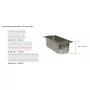 DALMEC - Table snack positive +4/+10°C - Couvercle acier - 3 portes pleines - Prof. 800 - 600 x 400