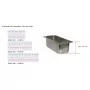DALMEC - Table snack positive +4/+10°C - Avec vitrine - 2 portes pleines - Prof. 800 - 600 x 400