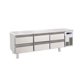 BARON - Soubassement réfrigéré sans dessus - 6 tiroirs - 220 L - Gamme 650
