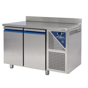 DALMEC - Table réfrigérée négative avec dosseret -18/-22°C - 230 L - 2 portes pleines - Avec groupe logé
