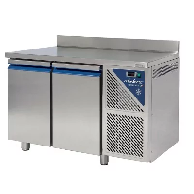 DALMEC - Table réfrigérée négative avec dosseret -18/-22°C - 230 L - 2 portes pleines - Avec groupe logé