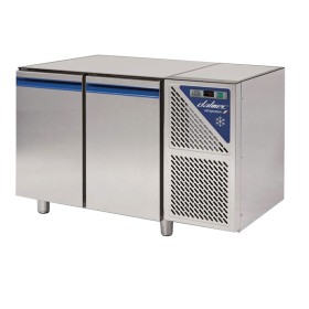 DALMEC - Table réfrigérée négative sans dessus -18/-22°C - 230 L - 2 portes pleines - Avec groupe logé