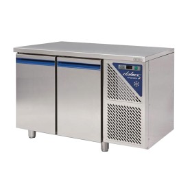DALMEC - Table réfrigérée négative sans dosseret -18/-22°C - 230 L - 2 portes pleines - Avec groupe logé