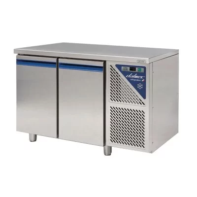 DALMEC - Table réfrigérée négative sans dosseret -18/-22°C - 230 L - 2 portes pleines - Avec groupe logé
