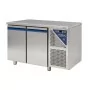 DALMEC - Table réfrigérée négative sans dosseret -18/-22°C - 230 L - 2 portes pleines - Avec groupe logé