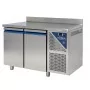 DALMEC - Table réfrigérée négative avec dosseret -18/-22°C - 230 L - 2 portes pleines - Sans groupe logé