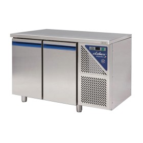 DALMEC - Table réfrigérée négative sans dosseret -18/-22°C - 230 L - 2 portes pleines - Sans groupe logé