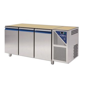 DALMEC - Table réfrigérée négative sans dessus -18/-22°C - 460 L - 3 portes - Avec groupe logé