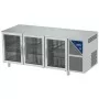 DALMEC - Table réfrigérée vitrée positive 0/+10°C - 350 L - 3 portes - Prof. 600 - 430 x 325 - Sans dessus