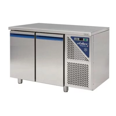 DALMEC - Table réfrigérée positive - 0/+10°C - 300 L - 2 portes - Sans dosseret - Sans groupe logé
