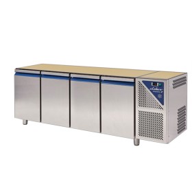 DALMEC - Table réfrigérée sans dessus - Positive 0/+10°C - 630 L - 4 portes - Groupe logé