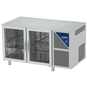 DALMEC - Table réfrigérée positive - Sans groupe - GN 1/1 - 300 L - 2 portes vitrées - P. 700 - Sans dessus