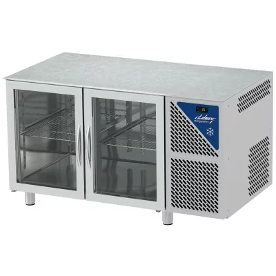 DALMEC - Table réfrigérée positive - Sans groupe - GN 1/1 - 460 L - 3 portes vitrées - P. 700 - Sans dessus