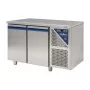 DALMEC - Table réfrigérée positive 0/+10°C - 230 L - 2 portes - Sans dosseret - Sans groupe logé