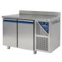 DALMEC - Table réfrigérée positive 0/+10°C - 300 L - 2 portes - Avec dosseret - Avec groupe logé
