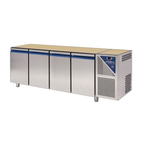 DALMEC - Table réfrigérée positive 0/+10°C - 470 L - 4 portes - Sans dessus - Sans groupe logé