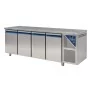 DALMEC - Table réfrigérée positive 0/+10°C - 630 L - 4 portes - Sans dosseret - Sans groupe logé