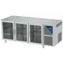 DALMEC - Table réfrigérée positive 0/+10°C - GN 1/1 - 460 L - 3 portes vitrées - Prof. 700 - Sans dessus