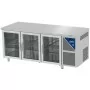 DALMEC - Table réfrigérée positive 0/+10°C - GN 1/1 - 460 L - 3 portes vitrées - Prof. 700 - Sans dosseret