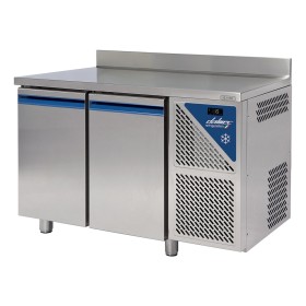 DALMEC - Table réfrigérée négative avec dosseret -18/-22°C - 396 L - 2 portes pleines - Avec groupe logé
