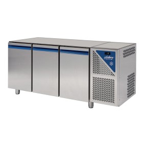 DALMEC - Table réfrigérée négative sans dessus -18/-22°C - 606 L - 3 portes pleines - Avec groupe logé