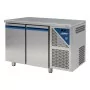 DALMEC - Table réfrigérée négative avec dosseret -18/-22°C - 606 L - 3 portes pleines - Avec groupe logé