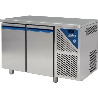 DALMEC - Table réfrigérée positive - Sans groupe - 396 L - 2 portes pleines - P. 800 - 600x400 - Sans dosseret
