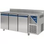 DALMEC - Table réfrigérée positive - Sans groupe - 606 L - 3 portes pleines - P. 800 - 600x400 - Avec dosseret