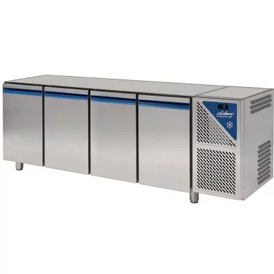 DALMEC - Table réfrigérée positive - Sans groupe - 816 L - 4 portes pleines - P. 800 - 600x400 - Sans dessus