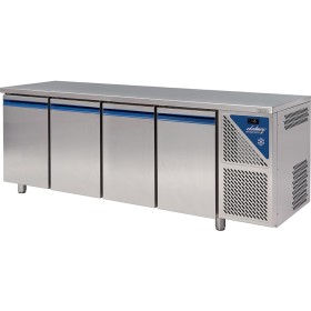 DALMEC - Table réfrigérée positive 0/+10°C - 816 L - 4 portes pleines - Prof. 800 - 600 x 400