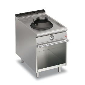 BARON - Wok 1 feu gaz sur placard ouvert - Gamme QUEEN 700 - 10 kW