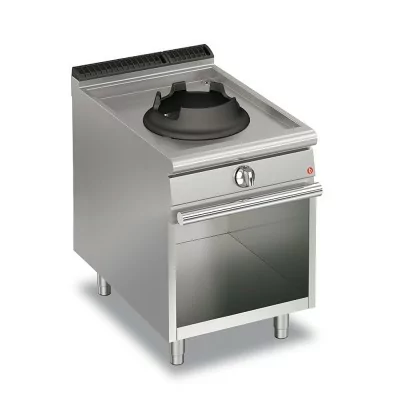 BARON - Wok 1 feu gaz sur placard ouvert - Gamme QUEEN 700 - 10 kW