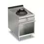 BARON - Wok 1 feu gaz sur placard ouvert - Gamme QUEEN 700 - 10 kW