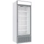 DIAMOND - Vitrine ventilée positive 715 litres BLANCHE avec caisson lumineux