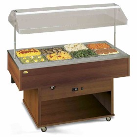 TECFRIGO - Buffet chaud DELIZIE M BM L. 1423 mm hotte motorisée bain-marie
