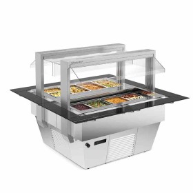 TECFRIGO - Buffet chaud TIFFANY 4.0 M BM L. 1600 mm hotte motorisée bain-marie