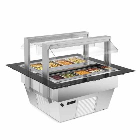 TECFRIGO - Buffet chaud TIFFANY 6.0 M BM L. 2280 mm hotte motorisée bain-marie