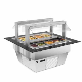 TECFRIGO - Buffet chaud TIFFANY 4.0 M HOT L. 1600 mm hotte motorisée